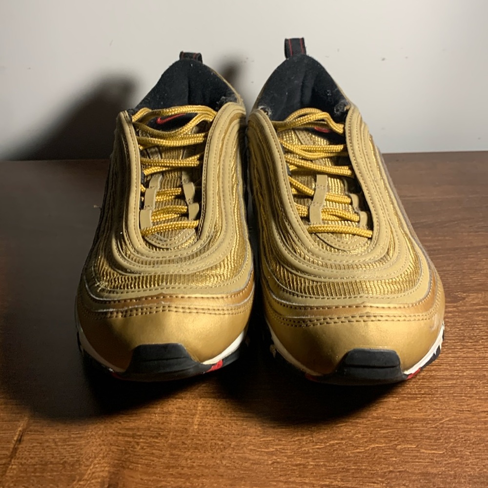 Air max 97’s “OG Q’s” Metallic Gold